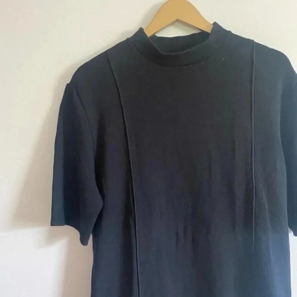 Zara Black Knit Sweatshirt Dress - Picture 4 of 10